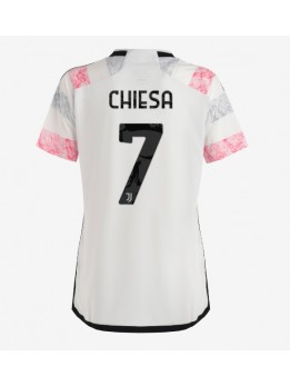 Juventus Federico Chiesa #7 Auswärtstrikot für Frauen 2023-24 Kurzarm